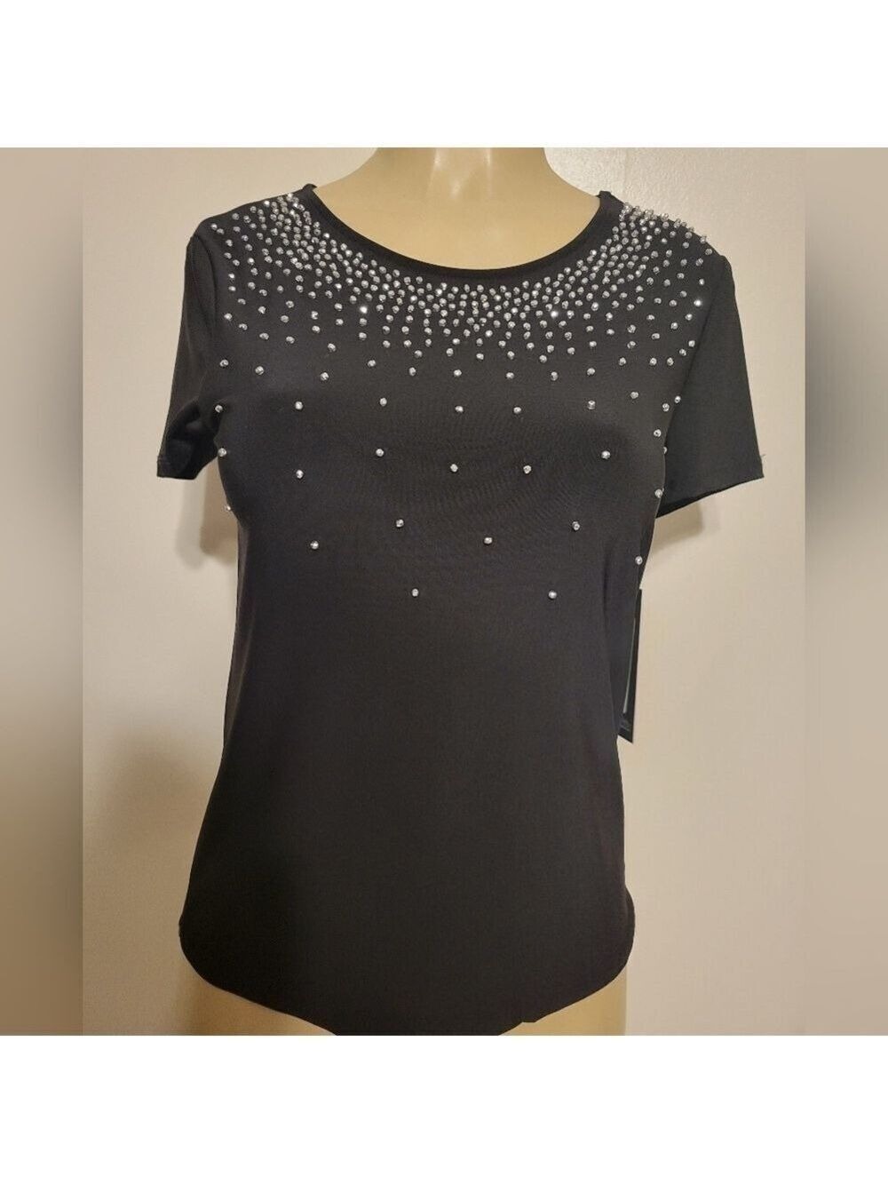 Nichole Miller Black Women's Top Party Causal Night Out